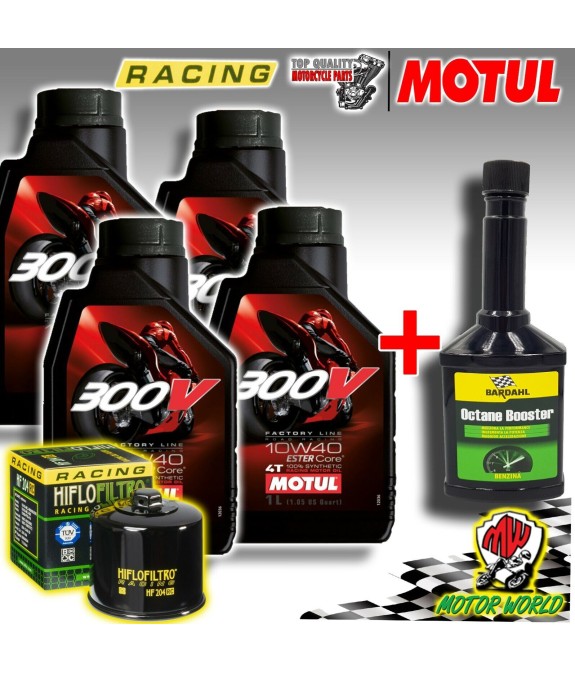 KIT TAGLIANDO RACING MOTUL 300V + FILTRO RC YAMAHA YXR FSP RHINO FI AUTO 4X4
