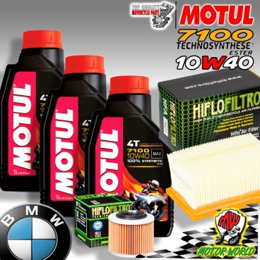 KIT TAGLIANDO OLIO MOTUL 7100 10W40 + FILTRI BMW G 650 GS Sertao 2014
