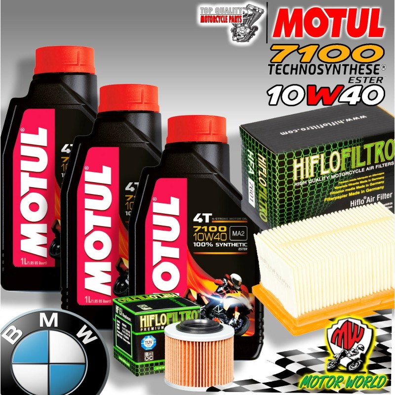 KIT TAGLIANDO OLIO MOTUL 7100 10W40 + FILTRI BMW G 650 GS Sertao 2014