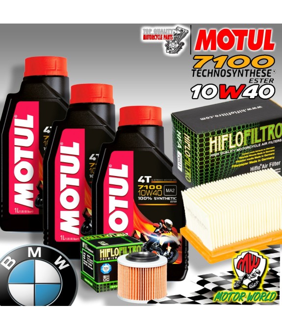 KIT TAGLIANDO OLIO MOTUL 7100 10W40 + FILTRI BMW G 650 GS Sertao 2014