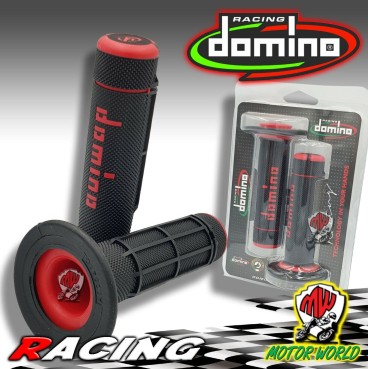 MANOPOLE DOMINO RACING COLORE NERO-ROSSO XTREME CROSS OFF ROAD