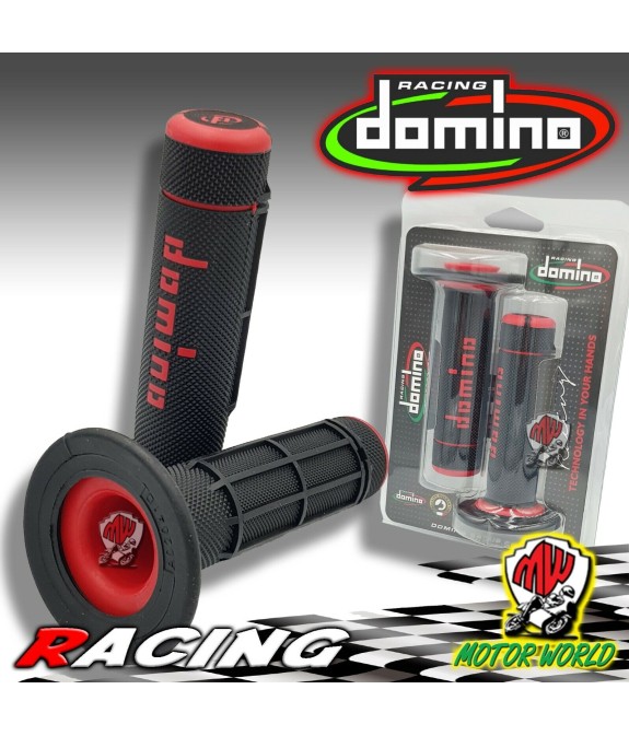 MANOPOLE DOMINO RACING COLORE NERO-ROSSO XTREME CROSS OFF ROAD