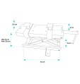 CAVALLETTO ALZAMOTO CRIC SOLLEVATORE MOTO PONTE FINO A 500 KG 1100 LBS