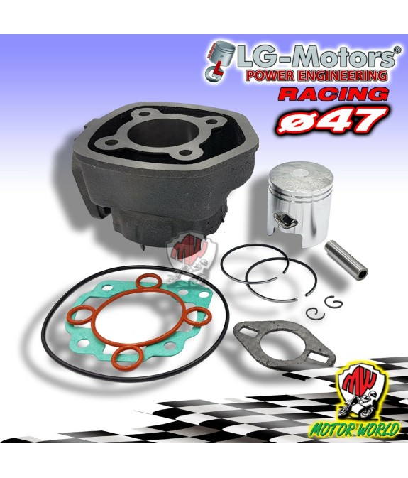 CILINDRO SCOOTER RACING ø47 - 70cc MALAGUTI F12 DIGIT KAT-PHANTOM 50 2T LC