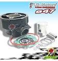 GRUPPO TERMICO CILINDRO PISTONE ø47 - 70cc MOTORE YAMAHA TZR 50 2T LC AM 6