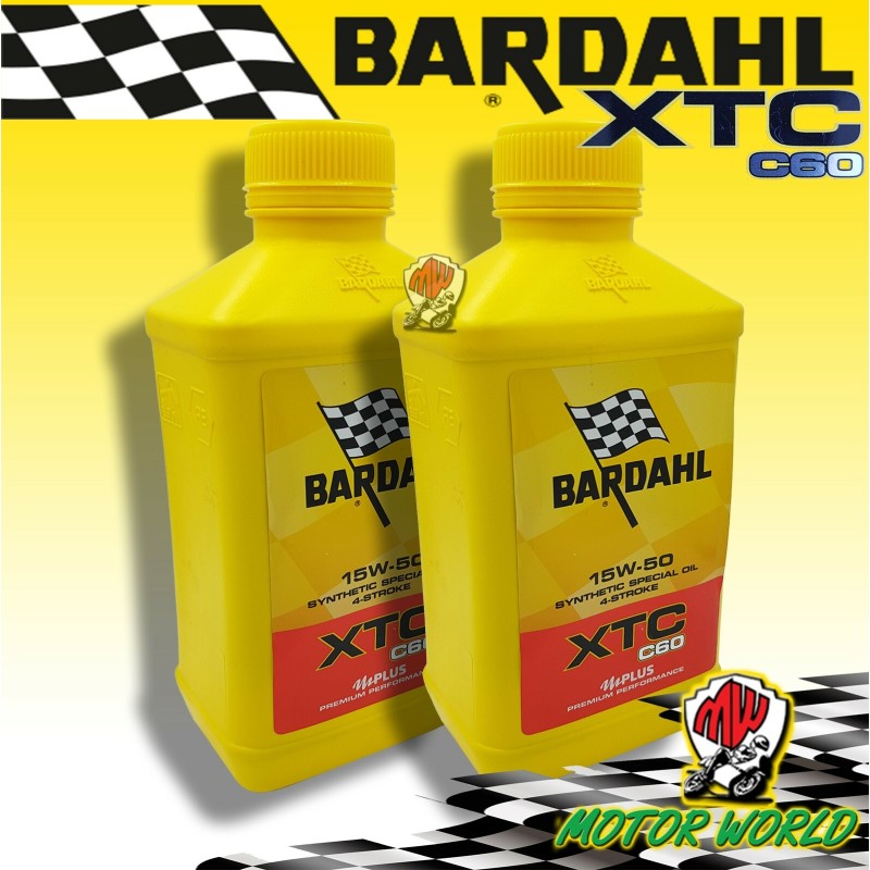 324140 - 2 LITRI BARDAHL OLIO Motore Moto XTC C60 15W50 PROMO 2 LITRI