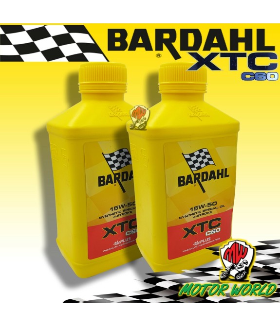 324140 - 2 LITRI BARDAHL OLIO Motore Moto XTC C60 15W50 PROMO 2 LITRI