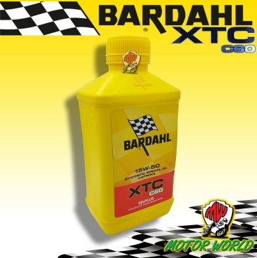 1 Litro Olio moto Bardahl Bardhal XTC C60 15W50 SINTETICO POLARPLUS FULLERENE