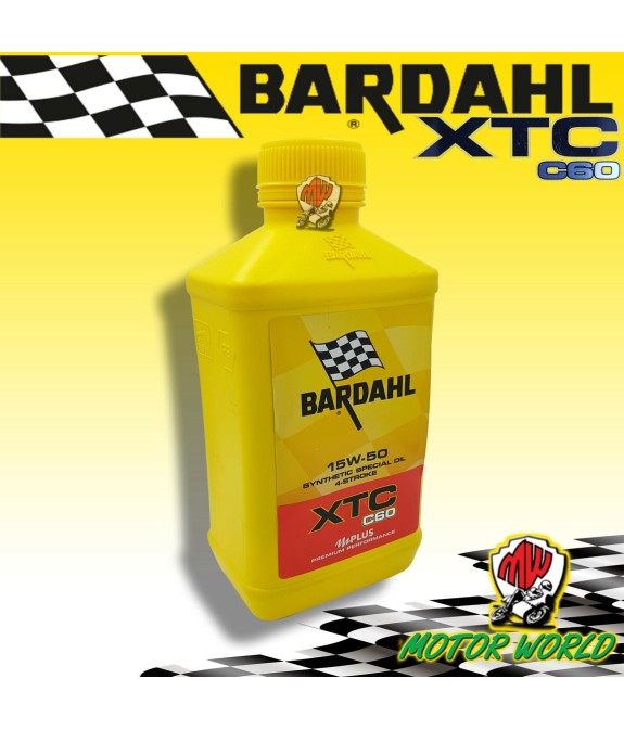 1 Litro Olio moto Bardahl Bardhal XTC C60 15W50 SINTETICO POLARPLUS FULLERENE