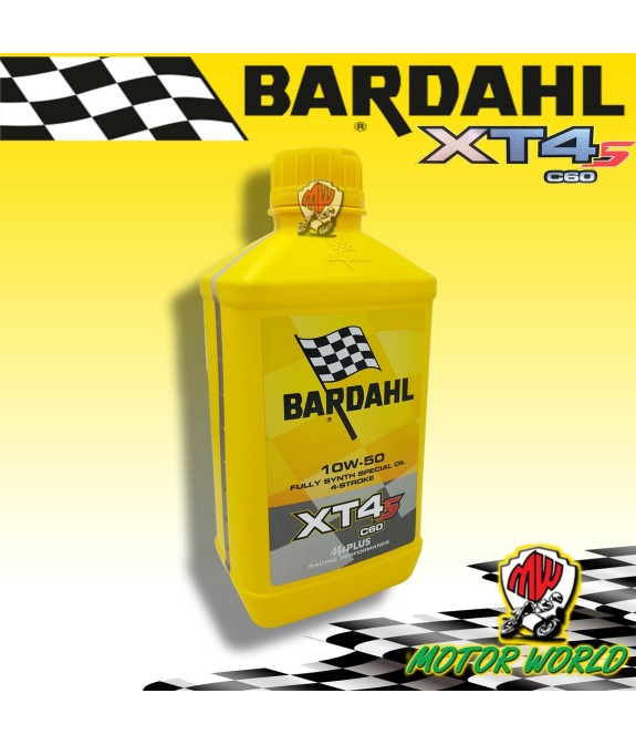 1 Litro Olio Motore Moto 4T Bardahl XT4S C60 10W50 100 % Sintetico Nuova Formula