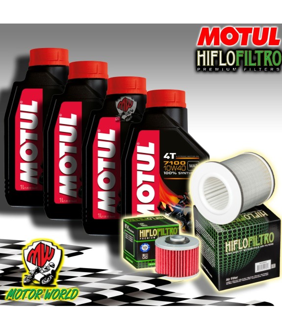 KIT TAGLIANDO OLIO MOTUL 7100 10W40 + FILTRI Yamaha BT 1100 Bulldog 2006