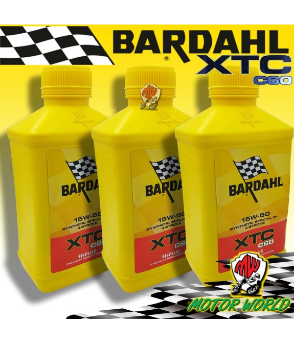 3 Litri Bardhal Xtc C60 15w50 Olio Moto Antiattrito PolarPlus Fullerene Mplus