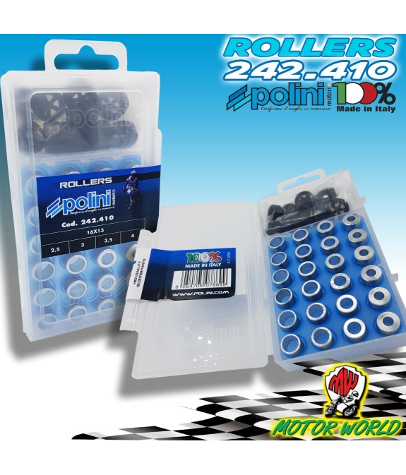 242.410 KIT RULLI PIAGGIO 16X13 G. 2,5 - 3 - 3,5 - 4
