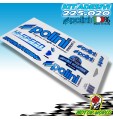 Adesivi - Stickers Team Polini Scooter con contorno blu - 225.020