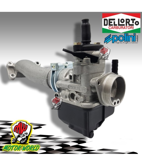 CARBURATORE DELL'ORTO PHBL 24 AD + COLLETTORE VESPA 50 PK XL HP V N FL