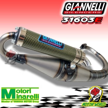 Marmitta giannelli Reverse modifica scooter omologata per minarelli verticale