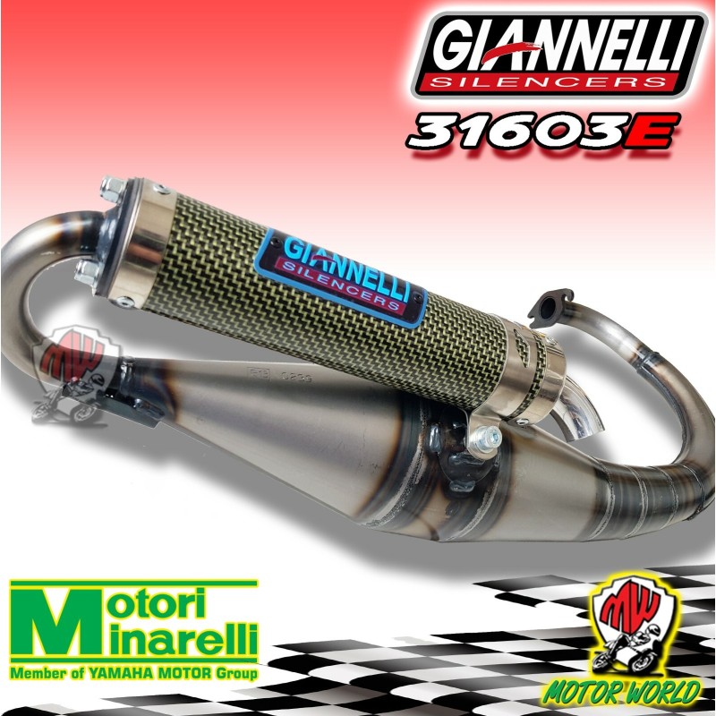 Marmitta giannelli Reverse modifica scooter omologata per minarelli verticale