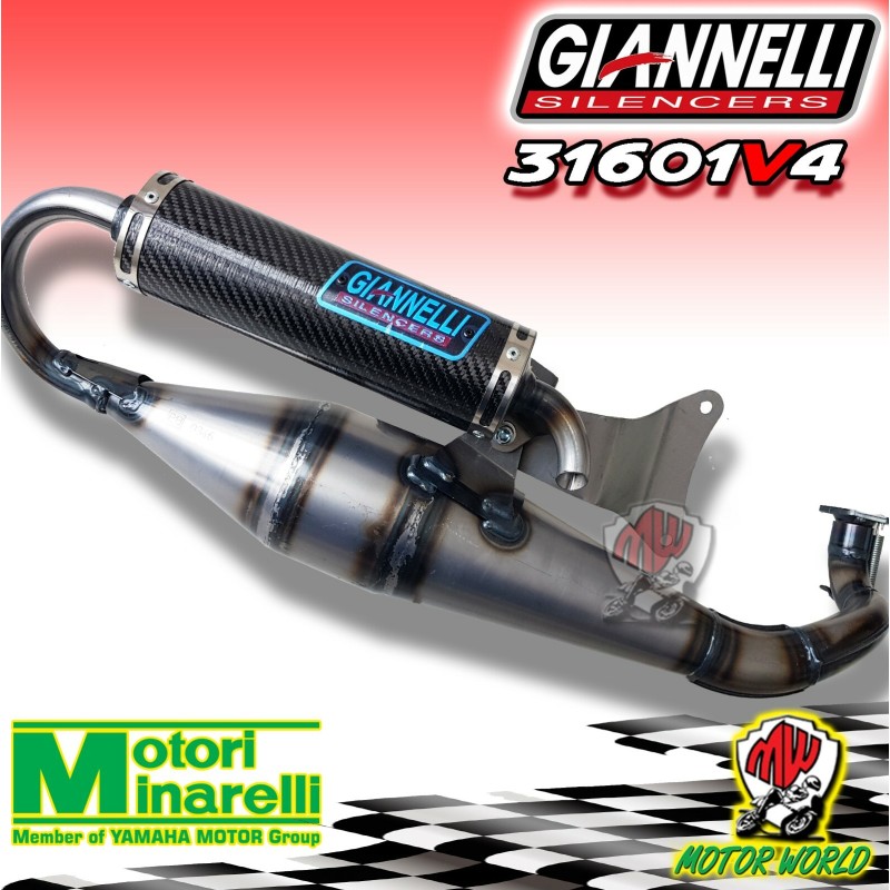 MARMITTA GIANNELLI SHOT V4 MINARELLI ORIZZONTALE 31601V4 SR RALLY SCARABEO 50