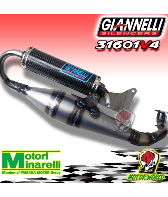 MARMITTA GIANNELLI SHOT V4 MINARELLI ORIZZONTALE 31601V4 SR RALLY SCARABEO 50