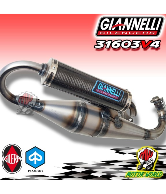 Marmitta GIANNELLI Shot V4 omologata x Piaggio-Gilera