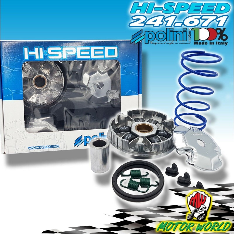 VARIATORE POLINI COD 241.671 HI - SPEED 6 RULLI YAMAHA SPY 50