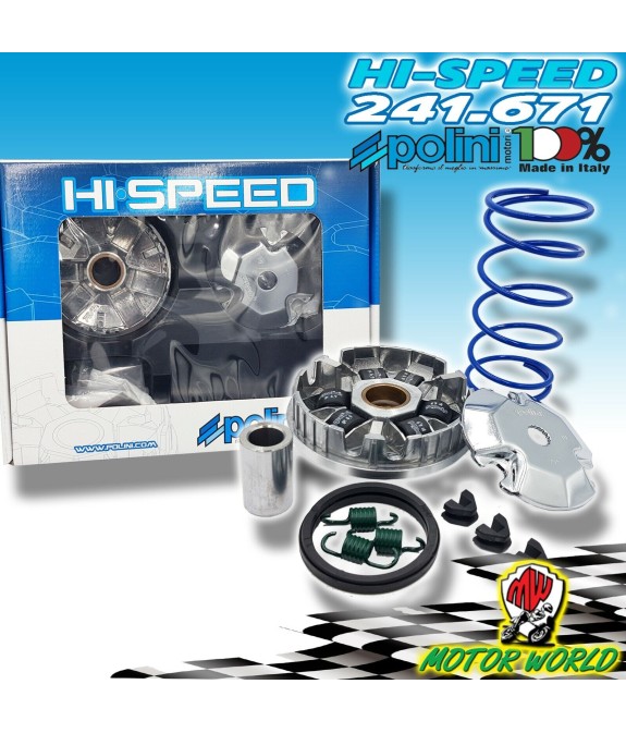 VARIATORE POLINI COD 241.671 HI - SPEED 6 RULLI YAMAHA SPY 50
