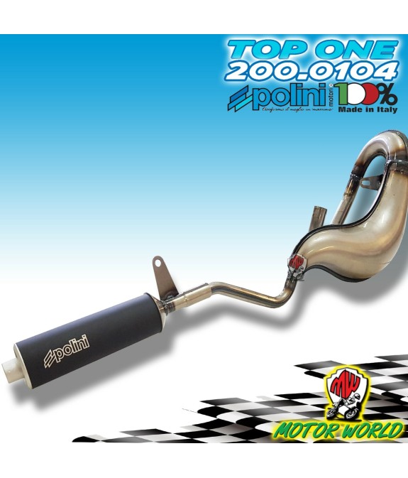 200.0104 MARMITTA POLINI PIAGGIO CIAO MODELLO TOP ONE SILENZIATORE IN ALLUMINIO