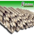 KIT SERIE PUNTE PER FERRO ACCIAIO RETTIFICATE HSS-R DIN 338 5% COBALTO DA 1 A 10