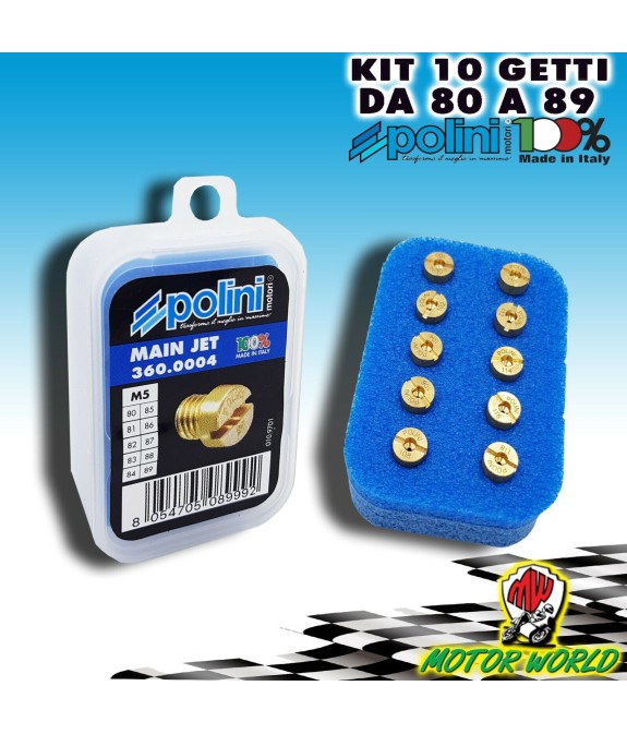 KIT 10 GETTI MASSIMO POLINI DA 80 A 98 INCREMENTO UN PUNTO