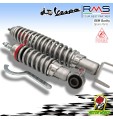 COPPIA AMMORTIZZATORI ANTERIORE POSTERIORE FORSA GRIGI REGOLABILE VESPA 90 RACER