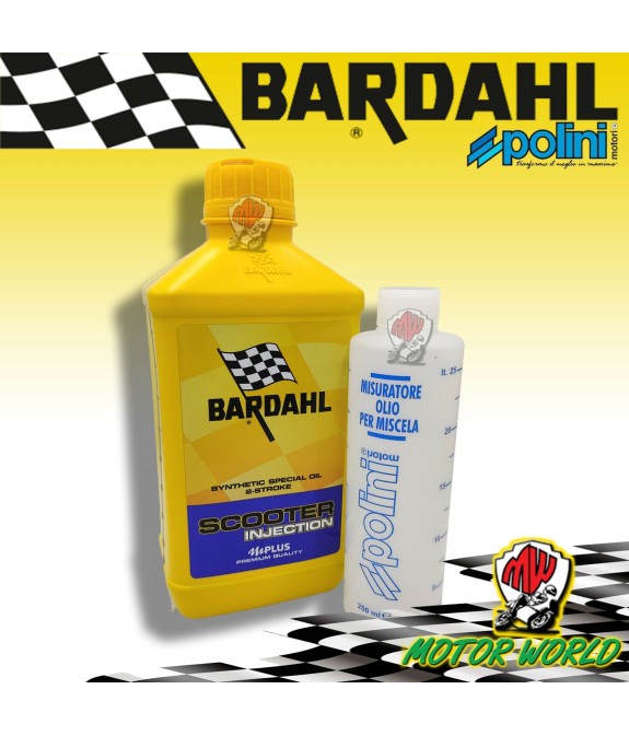 KIT OLIO MISCELA BARDAHL SCOOTER INJECTION + MISURINO POLINI CON TAPPO