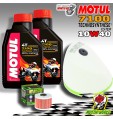 KIT TAGLIANDO 2 LT MOTUL 7100 10W40 + FILTRO ARIA OLIO KAWASAKI KX 450 F 2015