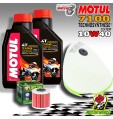 KIT TAGLIANDO 2 LT MOTUL 7100 10W40 + FILTRO ARIA OLIO KAWASAKI KX 250 F 2016