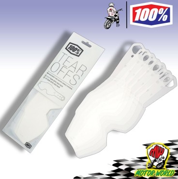 PELLICOLA PER OCCHIALI MASCHERA 100% ACCURI STRATA RACECRAFT 2 SET 14 PEZZI
