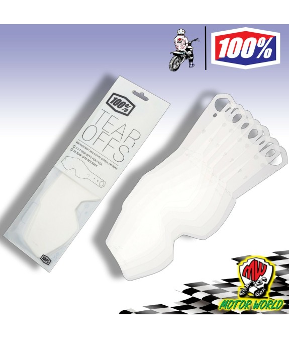 PELLICOLA PER OCCHIALI MASCHERA 100% ACCURI STRATA RACECRAFT 2 SET 14 PEZZI