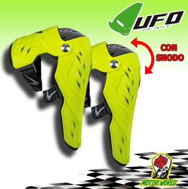 UFO PLAST GINOCCHIERE SYNCRON EVO GIALLO FLUO CROSS ENDURO OMOLOGATE CE