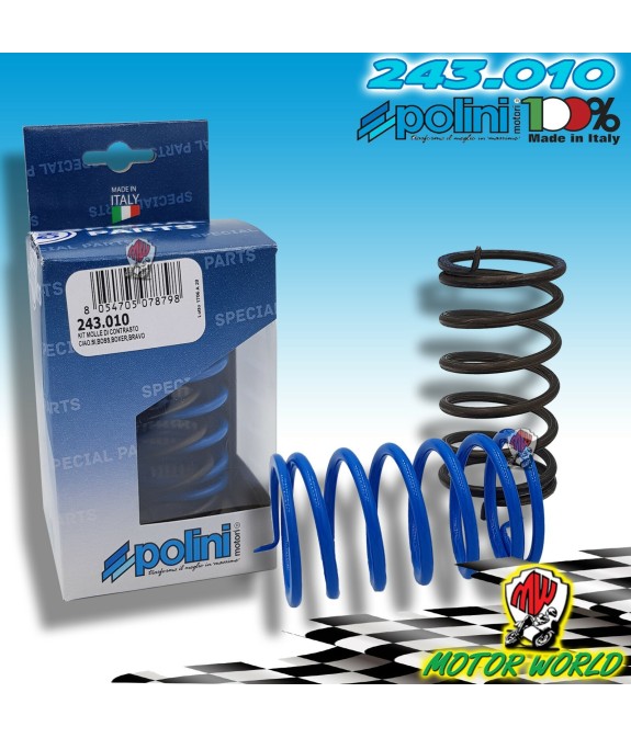 COPPIA MOLLA DI CONTRASTO VARIATORE POLINI PIAGGIO BOSS BOXER BRAVO CBA CIAO EC