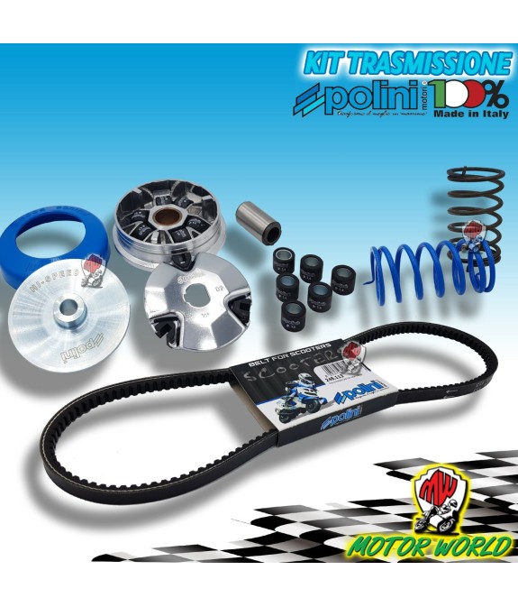 KIT VARIATORE CINGHIA MOLLE BLU POLINI HISPEED PIAGGIO CIAO SI BOSS BOXER BRAVO