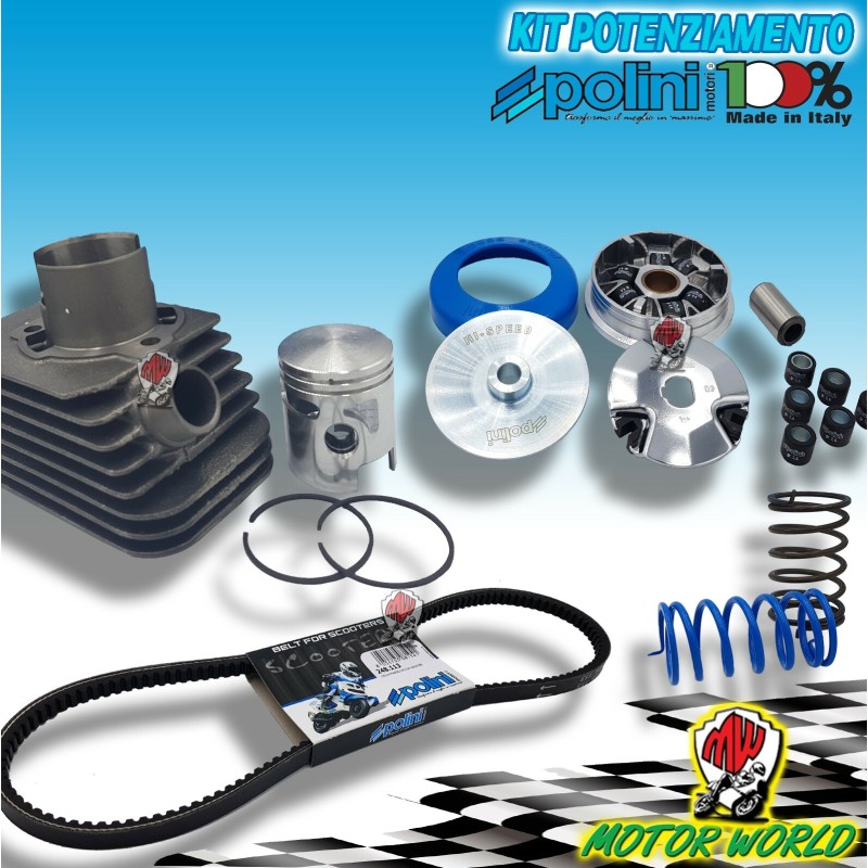 GRUPPO TERMICO POLINI + KIT TRASMISSIONE HISPEED BOXER SI CIAO 50 DIAMETRO ø43