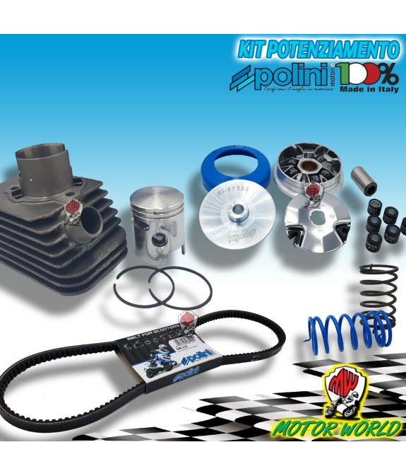 GRUPPO TERMICO POLINI + KIT TRASMISSIONE HISPEED BOXER SI CIAO 50 DIAMETRO ø43