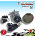 SERRATURE MBK NITRO / YAMAHA AEROX 2003-2012 4 PEZZI CON CHIAVI LOCKS