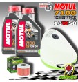 KIT TAGLIANDO 2 LT MOTUL 7100 10W50 + FILTRO ARIA OLIO KAWASAKI KX 450 F 2015