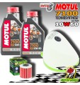 KIT TAGLIANDO 2 LT MOTUL 7100 10W60 + FILTRO ARIA OLIO KAWASAKI KX 250 F 2016