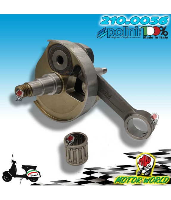 ALBERO MOTORE POLINI ANTICIPATO CONO Ø 19 mm. PIAGGIO VESPA PRIMAVERA 125