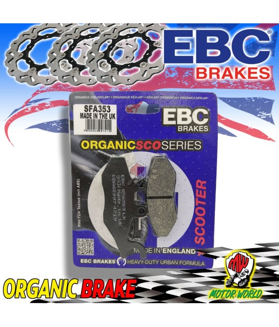 PASTIGLIE FRENO ORGANICHE EBC ANTERIORI PIAGGIO X8 PREMIUM  125 2006 IN POI