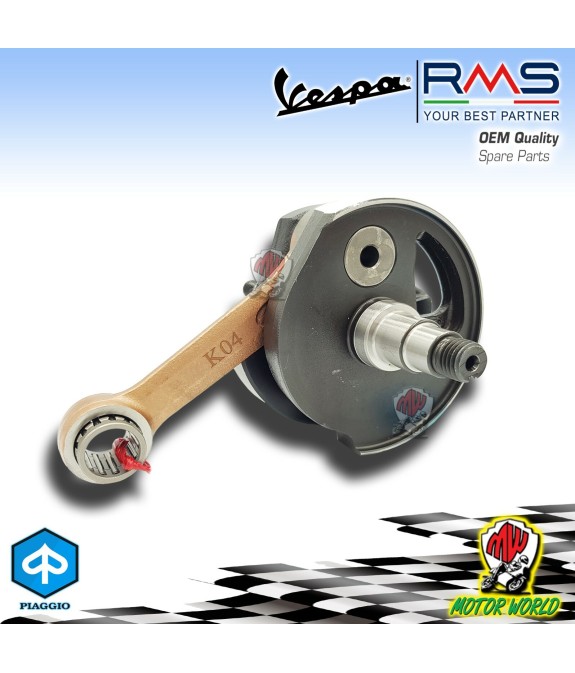 100010250 Albero motore PIAGGIO  VESPA PRIMAVERA 125 1983 CONO 19