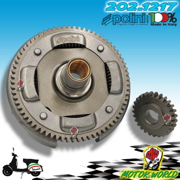 CAMPANA FRIZIONE POLINI 27 69 DENTI DRITTI VESPA 125 PK S XL ETS ET3 130 CC