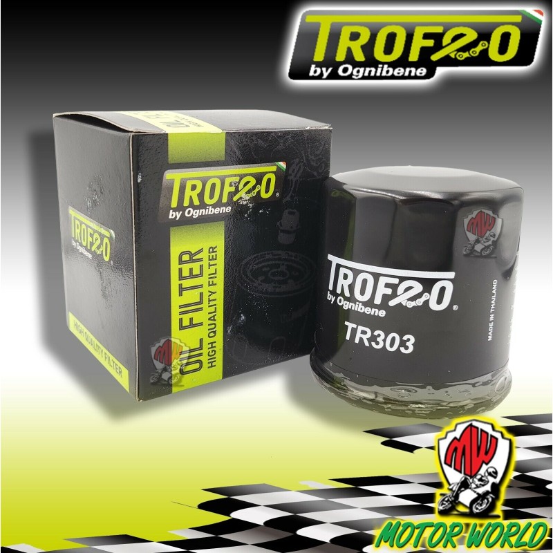22TR303 FILTRO OLIO ORIGINALE TROFEO HONDA CB 400 F 1989 1990 1991 1992