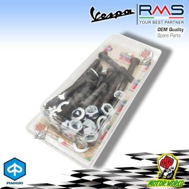 KIT BULLONI PRIGIONIERI CHIUSURA CARTER MOTORE VESPA 50 PK S XL N V RUSH