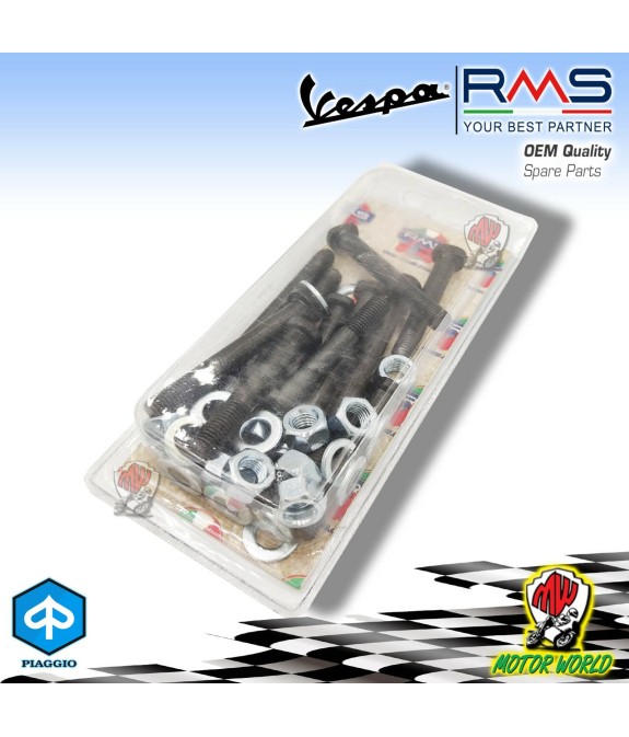 KIT BULLONI PRIGIONIERI CHIUSURA CARTER MOTORE VESPA 50 PK S XL N V RUSH